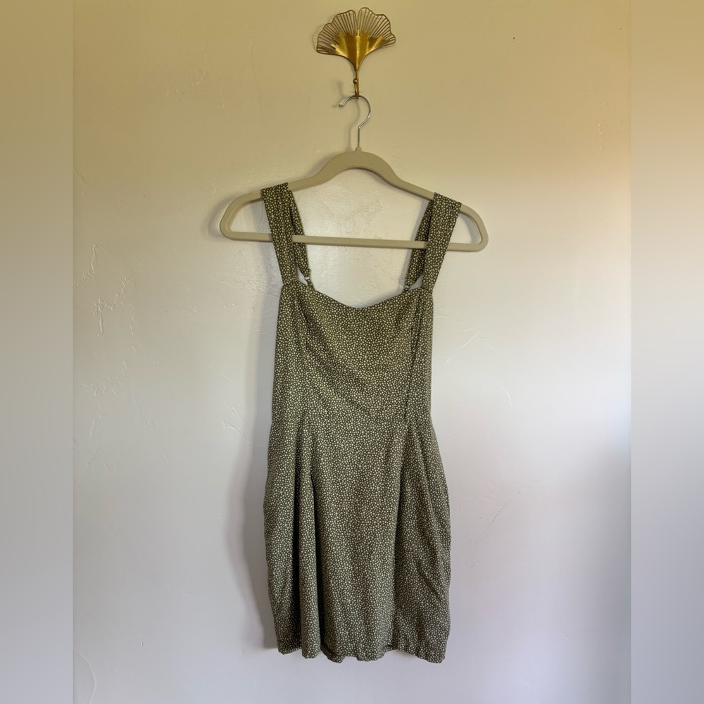 Speckled Olive Mini Dress - Abercrombie and Fitch | A9